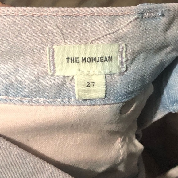 Madewell Jeans Women's 27 The Momjean Overdyed High Rise Straight Leg Preppy - Picture 3 of 8